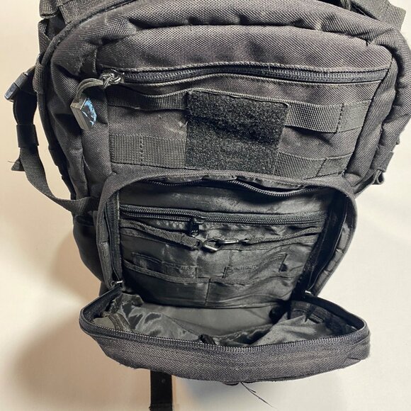 SOG 40L Tactical Backpack Black Durable Nylon Water-Resistant Multiple Compartme - Picture 6 of 10
